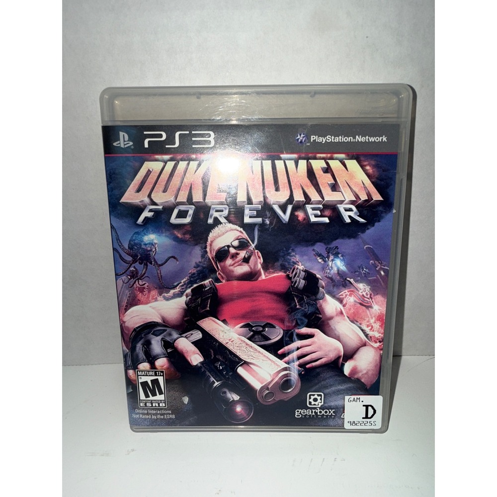 Duke Nukem Forever Sony PlayStation 3 PS3 2011 2K Games Gearbox Shooter Manual